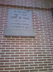 Lápida de Lope de Vega 